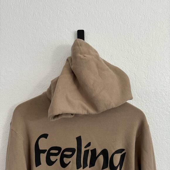 Nonnative Dweller Overdyed "Feeling" Cotton Hoodie Sweatshirt Beige Medium - Picture 3 of 13